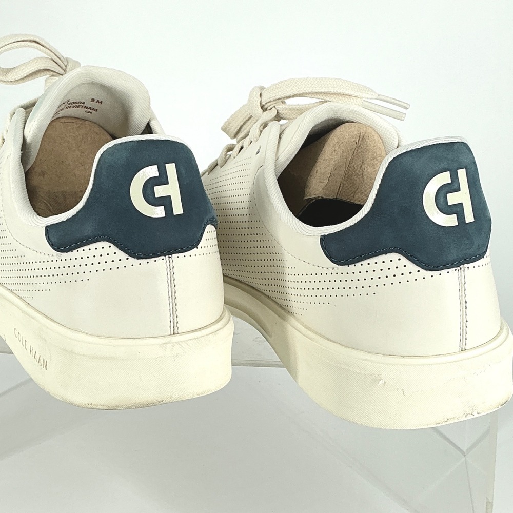 Cole Haan Grand Crosscourt Mens Size 9 Birch Perforated Leather Low Top Sneakers - Picture 5 of 16